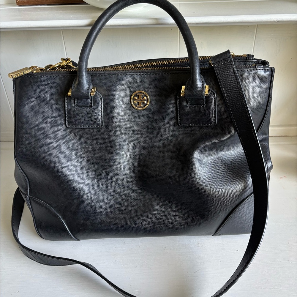 Tory Burch Robinson Tote with Gold Accents - Picture 5 of 6